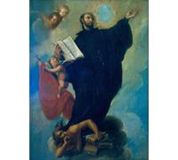 DQCJIYIGL Famous Canvas Artwork Poster Artworks Saint Ignatius Loyola by Miguel Cabrera Poster Print for Home Decor 60x90cm
