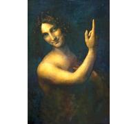 DQCJIYIGL Famous Canvas Artwork Poster Artworks Saint John the Baptist by Leonardo Da Vinci Poster Print for Home Decor 60x90cm