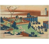 DQCJIYIGL Famous Canvas Artwork Poster Artworks Sojo Henjo Twelfth Poet in the Series One Hundred Poems by Katsushika Hokusai Poster Print for Home Decor 60x90cm
