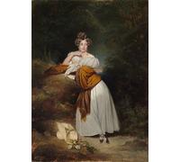 DQCJIYIGL Famous Canvas Artwork Poster Artworks Sophie Guillemette Grand Duchess of Baden by Xaver Winterhalter Poster Print for Home Decor 60x90cm