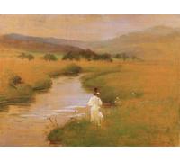DQCJIYIGL Famous Canvas Artwork Poster Artworks Sophie Herz in Wiesenttal Near Pretzfeld by Curt Herrmann Poster Print for Home Decor 60x90cm