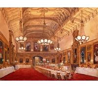 DQCJIYIGL Famous Canvas Artwork Poster Artworks St Georges Hall Windsor Castle by Nash Poster Print for Home Decor 60x90cm
