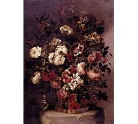 DQCJIYIGL Famous Canvas Artwork Poster Artworks Still Life of Flowers in a Woven Basket by Gabriel De La Corte Poster Print for Home Decor 60x90cm