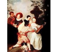 DQCJIYIGL Famous Canvas Artwork Poster Artworks Study for the Storyteller by Jean Antoine Watteau Poster Print for Home Decor 60x90cm