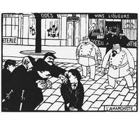 DQCJIYIGL Famous Canvas Artwork Poster Artworks The Anarchist by Felix Edouard Vallotton Poster Print for Home Decor 60x90cm