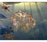 DQCJIYIGL Famous Canvas Artwork Poster Artworks the Annunciation to the Shepherds Detail of aRoundof Cherubim by Nicolaes Pietersz Berchem Poster Print for Home Decor 60x90cm