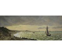 DQCJIYIGL Famous Canvas Artwork Poster Artworks the Beach At Sainte-adresse by Frederic Bazille Poster Print for Home Decor 60x90cm