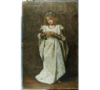 DQCJIYIGL Famous Canvas Artwork Poster Artworks the Child Bride by John Collier Poster Print for Home Decor 60x90cm