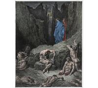 DQCJIYIGL Famous Canvas Artwork Poster Artworks the Divine Comedy by Gustave Dore Poster Print for Home Decor 60x90cm