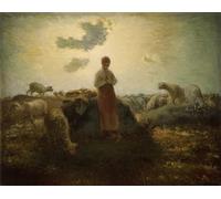 DQCJIYIGL Famous Canvas Artwork Poster Artworks the Keeper of the Herd by Jean-francois Poster Print for Home Decor 60x90cm
