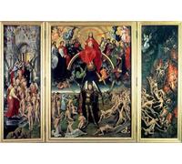 DQCJIYIGL Famous Canvas Artwork Poster Artworks the Last Judgement by Hans Memling Poster Print for Home Decor 60x90cm