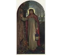 DQCJIYIGL Famous Canvas Artwork Poster Artworks the Light of the World by William Holman Hunt Poster Print for Home Decor 60x90cm