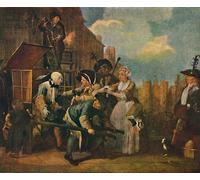 DQCJIYIGL Famous Canvas Artwork Poster Artworks the Rakes Progress the Arrest by William Hogarth Poster Print for Home Decor 60x90cm