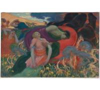 DQCJIYIGL Famous Canvas Artwork Poster Artworks the Rape of Persephone by Rupert Charles Wulsten Poster Print for Home Decor 60x90cm