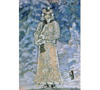 DQCJIYIGL Famous Canvas Artwork Poster Artworks the Snow Maiden a Sketch for the Opera by Mikhail Aleksandrovich Vrubel Poster Print for Home Decor 60x90cm