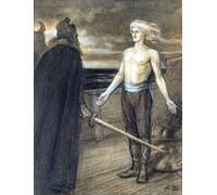 DQCJIYIGL Famous Canvas Artwork Poster Artworks to the Poem of Runeberg's The King of Fjalar Albert Edelfelt Poster Print for Home Decor 60x90cm