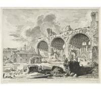 DQCJIYIGL Famous Canvas Artwork Poster Artworks View of the Remains of the Tablinum of Nero's Golden House by Battista Piranesi Poster Print for Home Decor 60x90cm