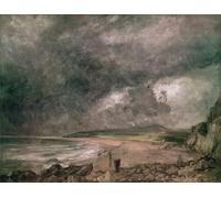 DQCJIYIGL Famous Canvas Artwork Poster Artworks Weymouth Bay with Approaching Storm by John Constable Poster Print for Home Decor 60x90cm