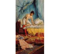 DQCJIYIGL Famous Canvas Artwork Poster Artworks Young Woman Undressing by Jean Francois Felix Bernard Poster Print for Home Decor 60x90cm