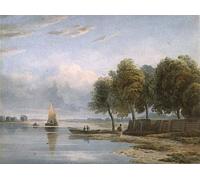 DQCJIYIGL Famous Canvas Prints Portrait Classic Wall Decor a View of the Thames At Millbank by Varley Abstract Painting for Home Decor 60x90cm