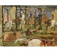 DQCJIYIGL Famous Canvas Prints Portrait Classic Wall Decor Allegory of March by Francesco Del Cossa Abstract Painting for Home Decor 60x90cm