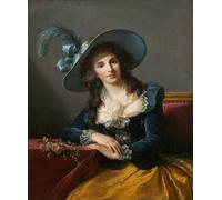 DQCJIYIGL Famous Canvas Prints Portrait Classic Wall Decor Antoinette Elisabeth Marie D'aguesseau by Louise Élisabeth Vigée Le Brun Abstract Painting for Home Decor 60x90cm