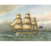 DQCJIYIGL Famous Canvas Prints Portrait Classic Wall Decor Battle Ship About by William Frederick Mitchell Abstract Painting for Home Decor 60x90cm