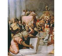 DQCJIYIGL Famous Canvas Prints Portrait Classic Wall Decor Christ Among the Doctors by Jacopo Robusti Tintoretto Abstract Painting for Home Decor 60x90cm