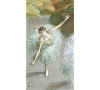 DQCJIYIGL Famous Canvas Prints Portrait Classic Wall Decor Dancer in Green by Edgar Degas Abstract Painting for Home Decor 60x90cm