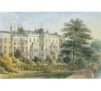 DQCJIYIGL Famous Canvas Prints Portrait Classic Wall Decor East Front of Sir Robert Peel's House in Privy Garden by Hosmer Shepherd Abstract Painting for Home Decor 60x90cm