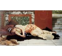 DQCJIYIGL Famous Canvas Prints Portrait Classic Wall Decor Endymion by John William Godward Abstract Painting for Home Decor 60x90cm