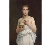 DQCJIYIGL Famous Canvas Prints Portrait Classic Wall Decor Famous Artist by William Adolphe Bouguereau Abstract Painting for Home Decor 60x90cm