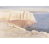 DQCJIYIGL Famous Canvas Prints Portrait Classic Wall Decor Gozo Near Malta by Edward Leaars Abstract Painting for Home Decor 60x90cm