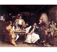 DQCJIYIGL Famous Canvas Prints Portrait Classic Wall Decor Il Dolce Far Niente Byxavier Winterhalter Abstract Painting for Home Decor 60x90cm