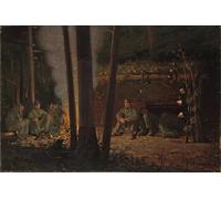 DQCJIYIGL Famous Canvas Prints Portrait Classic Wall Decor in Front of Yorktown by Winslow Homer Abstract Painting for Home Decor 60x90cm