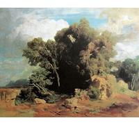 DQCJIYIGL Famous Canvas Prints Portrait Classic Wall Decor in the Pontine Marshes by Arnold Böcklin Abstract Painting for Home Decor 60x90cm