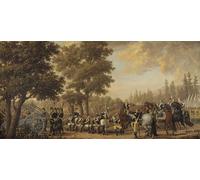 DQCJIYIGL Famous Canvas Prints Portrait Classic Wall Decor King Gustav Iii of Sweden a Soldier by Pehr Hilleström Abstract Painting for Home Decor 60x90cm