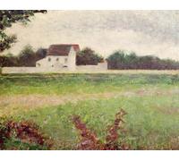 DQCJIYIGL Famous Canvas Prints Portrait Classic Wall Decor Landscape in the Ile-de-france by Georges Seurat Abstract Painting for Home Decor 60x90cm