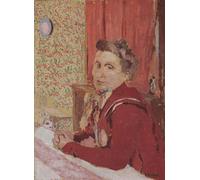 DQCJIYIGL Famous Canvas Prints Portrait Classic Wall Decor Madame Roussel in Reddish Brown Bathrobe by Edouard Vuillard Abstract Painting for Home Decor 60x90cm