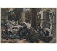 DQCJIYIGL Famous Canvas Prints Portrait Classic Wall Decor Mary Magdalene Runs and Tells the Disciples by Jacques Abstract Painting for Home Decor 60x90cm
