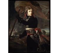 DQCJIYIGL Famous Canvas Prints Portrait Classic Wall Decor Napoleon Bonaparte on the Bridge At Arcole by Antoine Jean Gros Abstract Painting for Home Decor 60x90cm