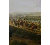 DQCJIYIGL Famous Canvas Prints Portrait Classic Wall Decor Napoleon Bonaparte Visiting the Camp At Boulogne in July by Jean Francois Hue Abstract Painting for Home Decor 60x90cm
