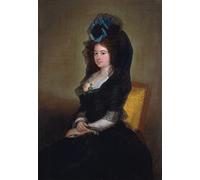 DQCJIYIGL Famous Canvas Prints Portrait Classic Wall Decor Narcisa Baranana De Goicoechea by Francisco De Goya Abstract Painting for Home Decor 60x90cm