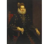 DQCJIYIGL Famous Canvas Prints Portrait Classic Wall Decor Portrait of a Lady Seated Three Quarter Length in a Black Dress with a Ruff by Peter Paul Rubens Abstract Painting for Home Decor 60x90cm