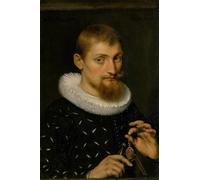 DQCJIYIGL Famous Canvas Prints Portrait Classic Wall Decor Portrait of a Man Possibly an Architect or Geographer by Peter Paul Rubens Abstract Painting for Home Decor 60x90cm