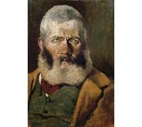 DQCJIYIGL Famous Canvas Prints Portrait Classic Wall Decor Portrait of Cowboy by Fattori Abstract Painting for Home Decor 60x90cm