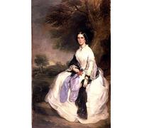 DQCJIYIGL Famous Canvas Prints Portrait Classic Wall Decor Portrait of Mrs John Hick by Francis Grant Abstract Painting for Home Decor 60x90cm