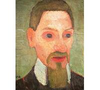 DQCJIYIGL Famous Canvas Prints Portrait Classic Wall Decor Portrait of Rainer Maria Rilke by Paula Modersohn Becker Abstract Painting for Home Decor 60x90cm