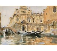 DQCJIYIGL Famous Canvas Prints Portrait Classic Wall Decor Rio Dei Mendicanti by John Singer Sargent Abstract Painting for Home Decor 60x90cm