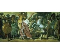 DQCJIYIGL Famous Canvas Prints Portrait Classic Wall Decor Romulus Conqueror of Acron Taking His Booty to the Temple of Jupiter by Jean Auguste Ingres Abstract Painting for Home Decor 60x90cm